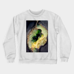 Plant Infused - Abstract Alcohol Ink Resin Art Crewneck Sweatshirt